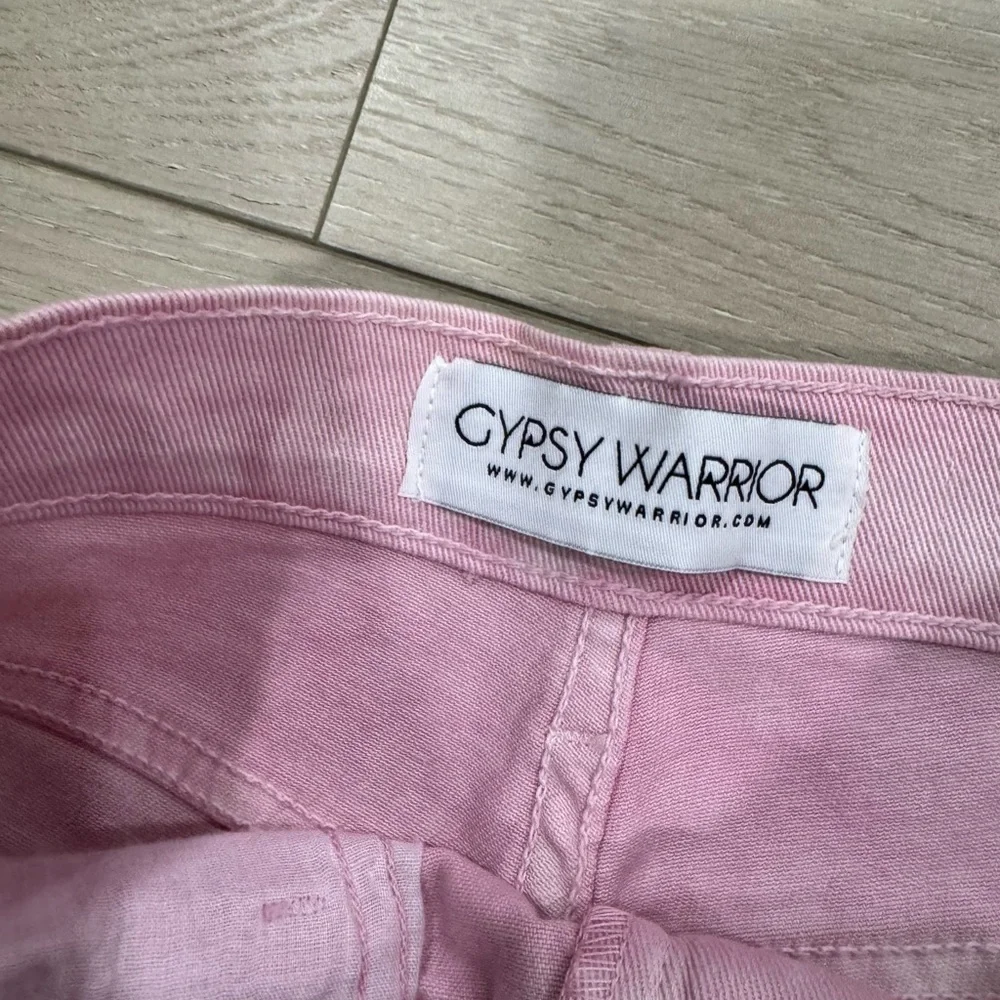 Gypsy Warrior Tie-Dye Distressed Denim Shorts